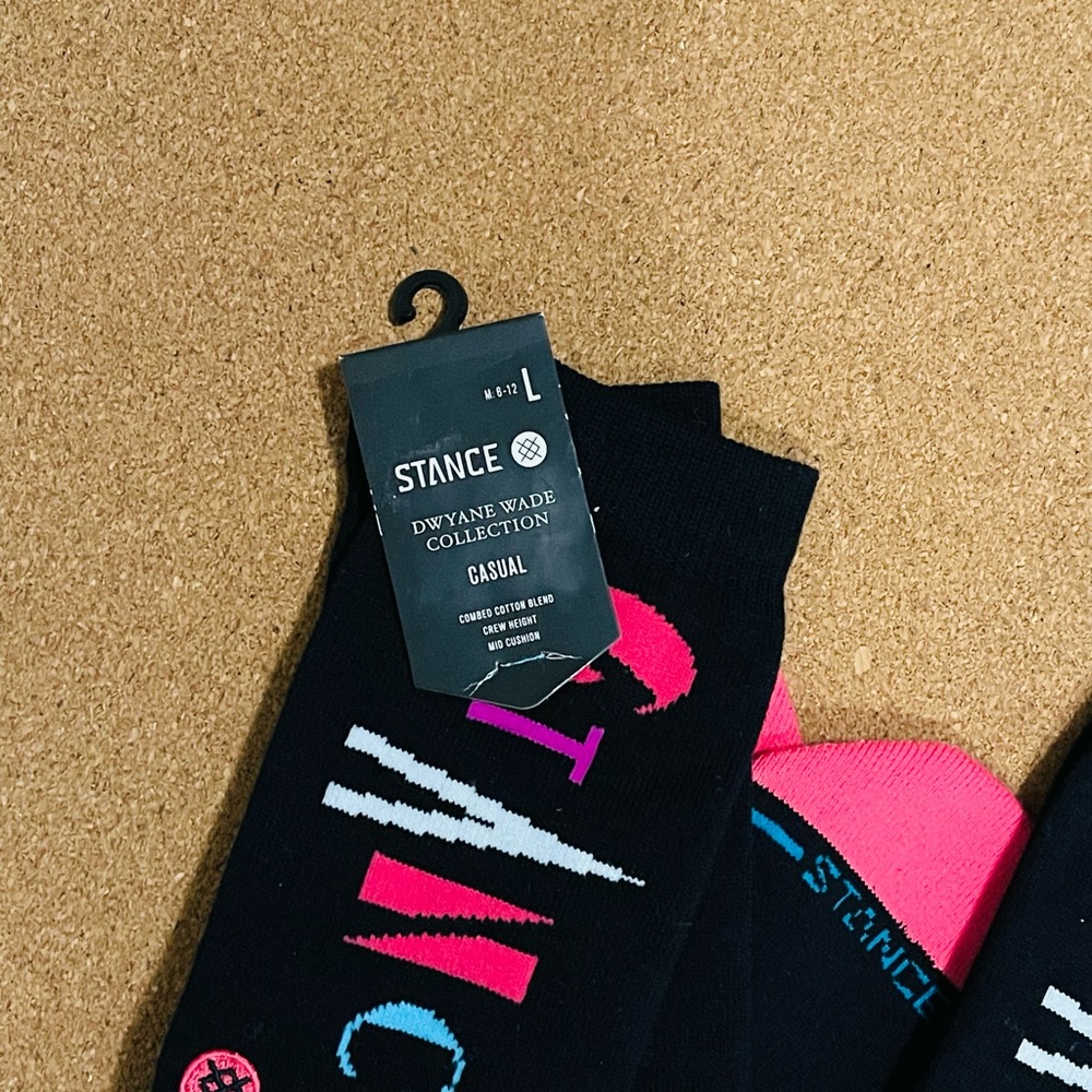 2 x Stance Dwayne Wade Collection Socks ( 6-12 ) L - Picture 2 of 5
